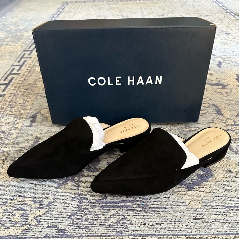 Cole Haan Piper Mule - Black Suede